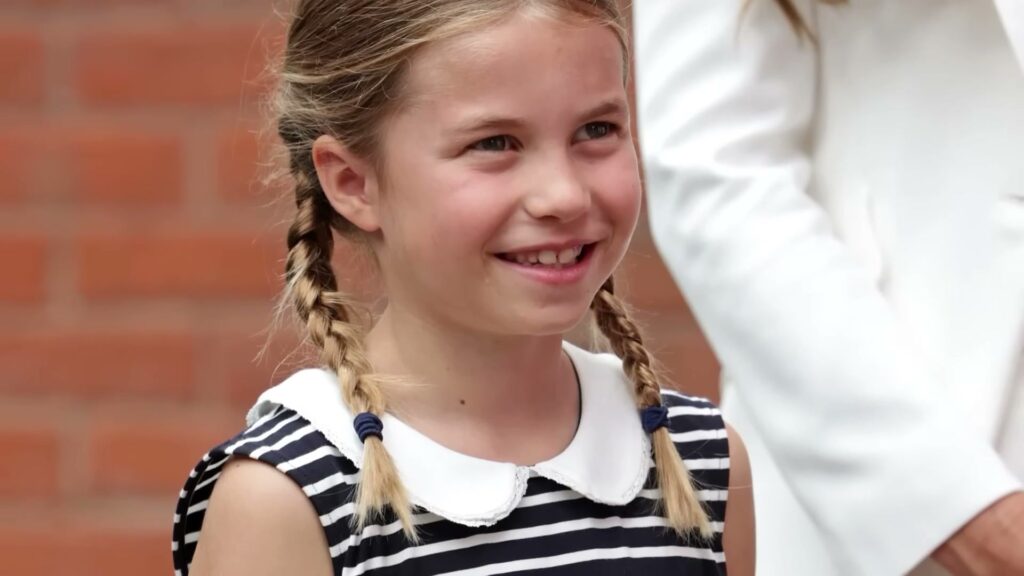 Plaits and a striped top, right at the end of the day