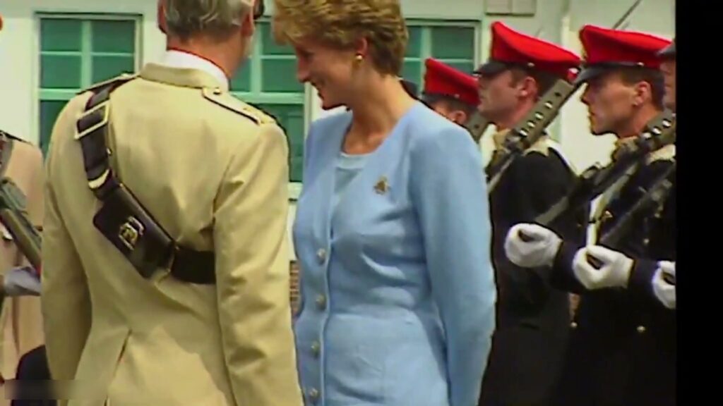 Inspecting a guard of honour, 1980s