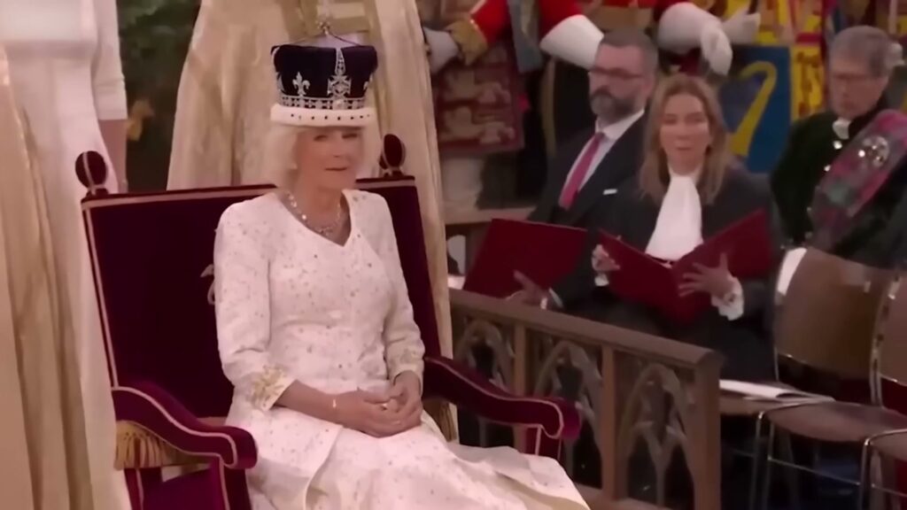 Seated and still while the service carried on around her